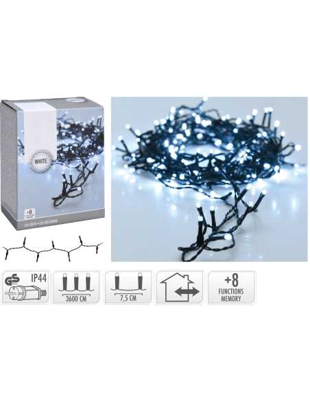 Guirlande lumineuse 36m – 480 LED blanc froid IP44