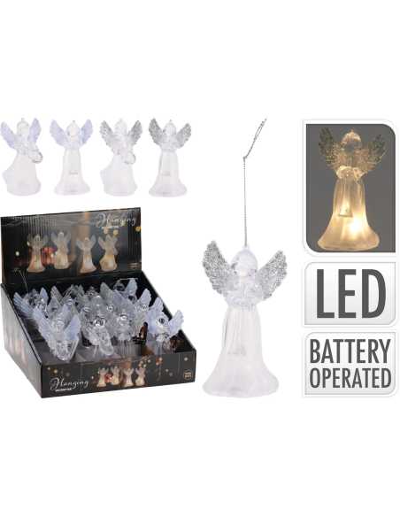 Suspension Ange lumineux LED 11 cm – Blanc chaud