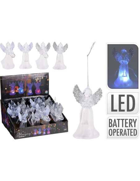 Suspension Ange lumineux LED 11 cm – Blanc froid