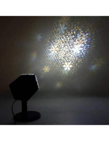 Projecteur LED flocons de neige blanc chaud extérieur