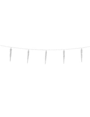 Guirlande glaçons LED blanc froid 1,65 m – Ambiance givrée