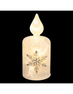 Bougie LED blanc chaud H16,5 cm – Ambiance chaleureuse