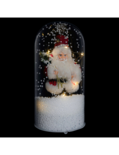Cloche Père Noël lumineuse LED blanc chaud H25,3 cm – Décoration de Noël