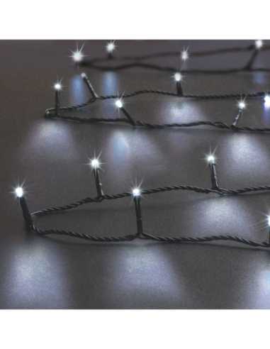Guirlande lumineuse 14 m 192 LED blanc froid avec timer 8h – Sapin 180 cm