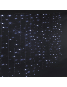 Rideau lumineux 1x1,5 m 150 LED blanc froid avec timer 8h – Décoration intérieure