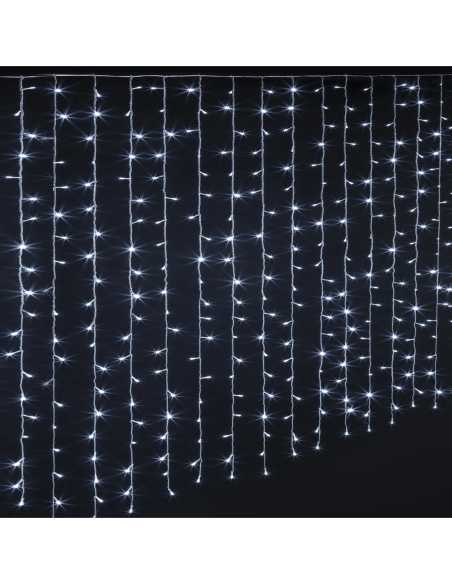 Rideau lumineux 2m 200LED blanc froid secteur Rideau lumineux 2m 200LED blanc froid secteur