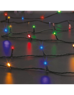 Guirlande solaire 20m 200LED multicolore extérieur