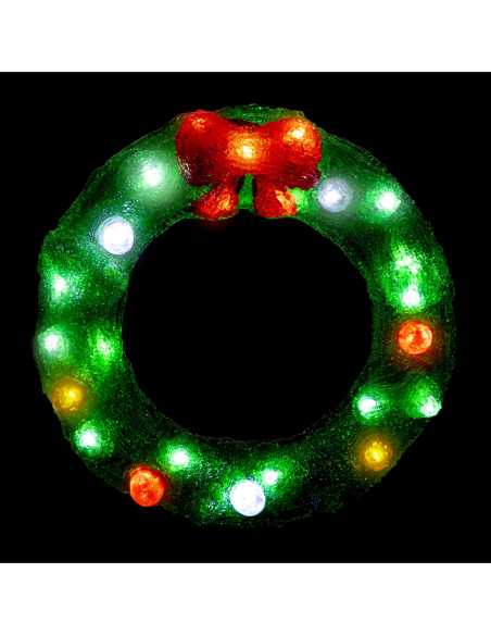 Couronne lumineuse LED blanc froid diamètre 29,5 cm