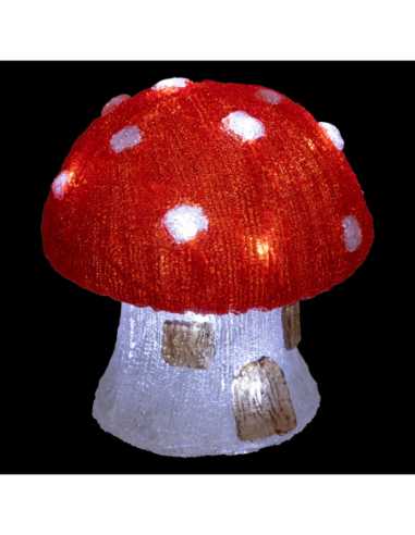 Champignon lumineux LED blanc froid 21 cm