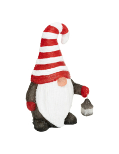 Gnome lumineux LED blanc froid 23 × 39,5 cm