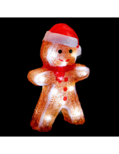 Pain d’épices lumineux LED blanc froid 13 × 21 cm