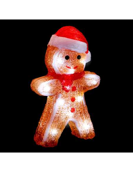 Pain d’épices lumineux LED blanc froid 13 × 21 cm