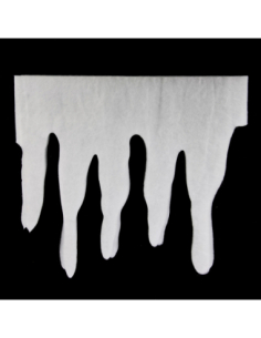 Coulée de neige décorative blanche 35 × 200 cm