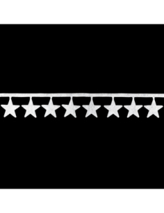 Bandeau neige décoratif 14 × 180 cm blanc 2