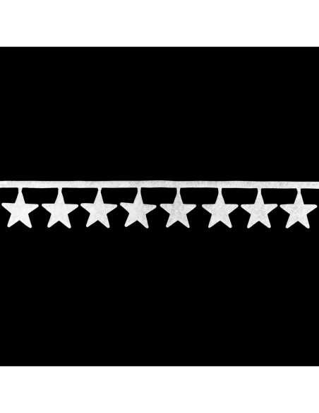 Bandeau neige décoratif 14 × 180 cm blanc