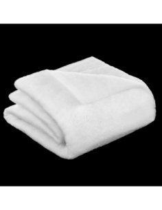 Tapis de neige épais pailleté blanc 100 × 100 cm