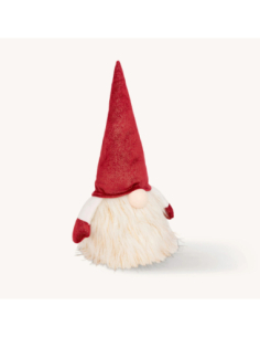 Gnome lumineux rouge de Noël LED blanc chaud 40 cm