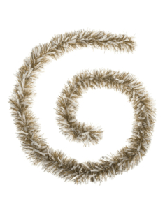 Guirlande boa or et blanc 6 plis 10 x 200 cm