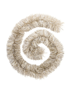 Guirlande boa or et blanc 8 plis 15 x 200 cm