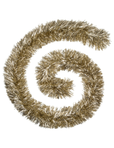 Guirlande boa or 8 plis 15 x 200 cm