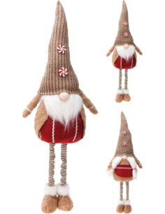 Gnome pain d’épice debout téléscopique 95 cm - 2 modèles