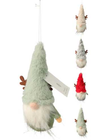 Suspension gnome Noël 18 cm
