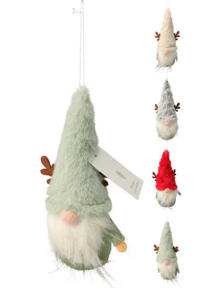 Suspension gnome Noël 18 cm