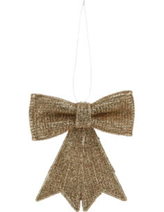 Suspension nœud pailleté 8 x 10 cm 2