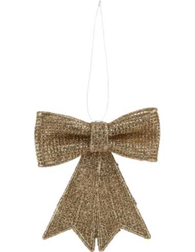 Suspension nœud pailleté 8 x 10 cm