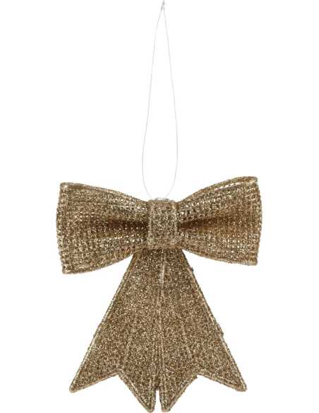 Suspension nœud pailleté 8 x 10 cm