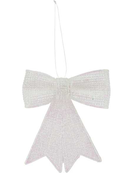 Suspension nœud pailleté 8 x 10 cm