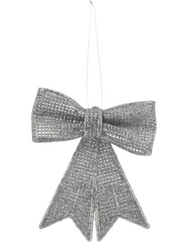 Suspension nœud pailleté 8 x 10 cm