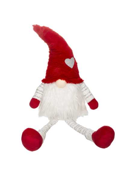 Gnome Père Noël assis 64 cm style scandinave Noël
