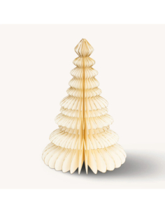 Sapin Noël Papier Kami Écru 30 cm - Style Scandinave