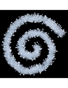 Guirlande boa blanc nacré 4 plis 2 m