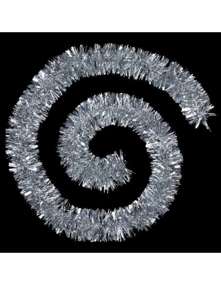 Guirlande boa argent 6 plis 2 m