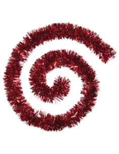 Guirlande boa rouge 6 plis 2 m