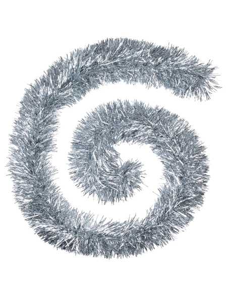 Guirlande boa argent 8 plis 15 cm x 2 m