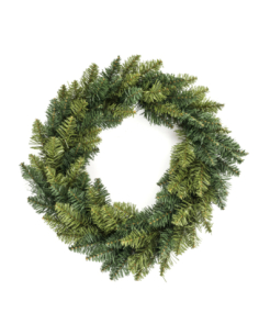 Couronne verte Noël 40 cm - 60 brins réalistes
