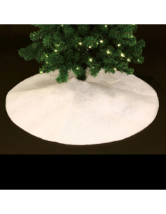 Tapis de neige blanc Ø 1 m pour sapin de Noël