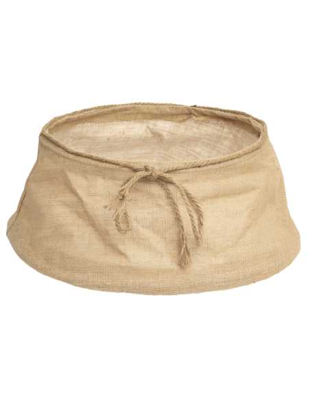 Jupe de sapin en jute 56 cm - déco rustique Noël