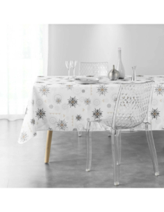 Nappe Noël Enchanté blanche 150 x 240 cm - Antitache et infroissable 2