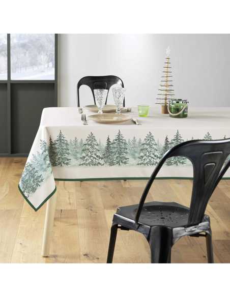 Nappe Noël Christmas 150 x 240 cm - Antitache et infroissable