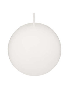 Bougie Boule Many Blanche D6 Lot de 3