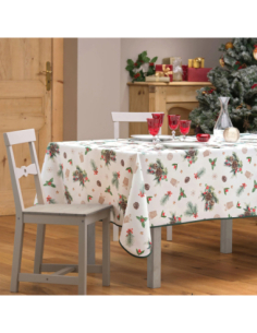 Nappe Noël Hollystar 150 x 240 cm - Antitache et infroissable 2