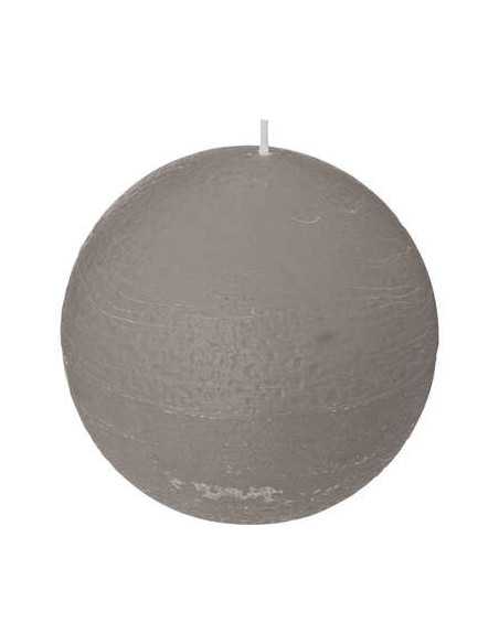 Bougie Boule Olia Gris D10
