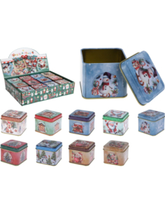 Boîte à gâteaux Noël 5 x 5 x 5 cm - modèles festifs au choix