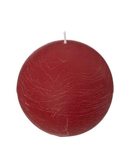 Bougie Boule Olia Rouge D10