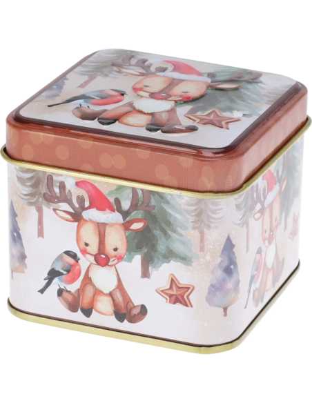 Boîte à gâteaux Noël 5 x 5 x 5 cm - modèles festifs au choix