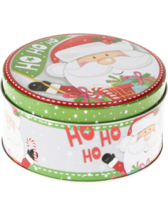 Boîte à gâteaux Noël ronde Ø13 cm - petit modèle festif
